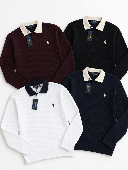 Rib-Knit Polo Ralph Lauren Sweater